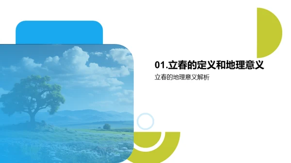 地理课堂中的立春节气