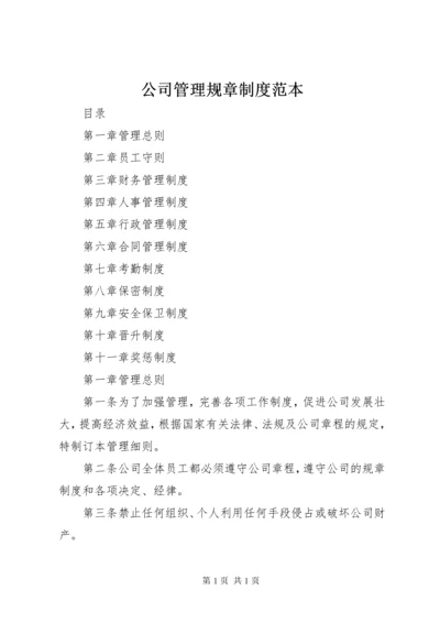 公司管理规章制度范本.docx