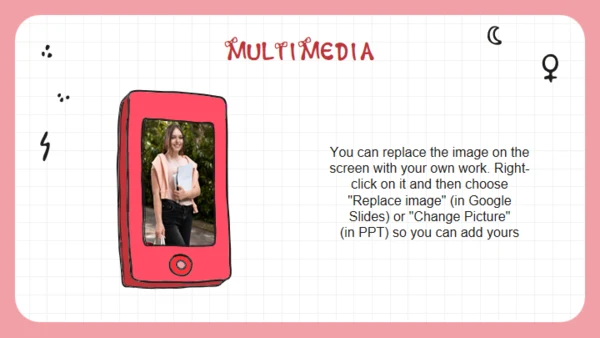 女孩力量卡通人物通用PPT模板