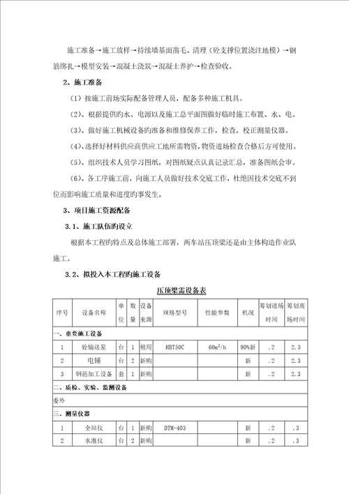 压顶梁重点技术交底