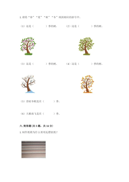 教科版二年级上册科学期末测试卷（名师系列）.docx