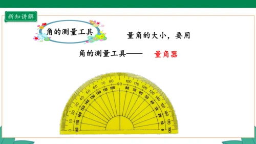 新人教版4年级上册 3.2 角的度量课件（28张PPT）