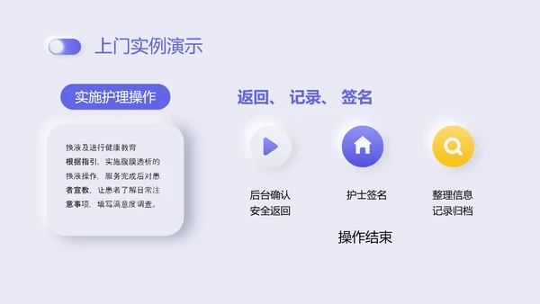 紫色新拟态商务风格互联网护理服务PPT课件