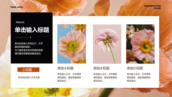 橙色极简香氛品牌通用PPT演示文稿