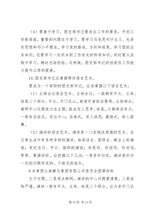 关于共青团中学支部委员会书记职务任命的请示.docx