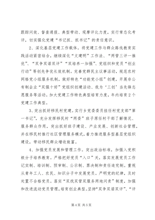 乡镇年度基层组织建设要点工作安排.docx