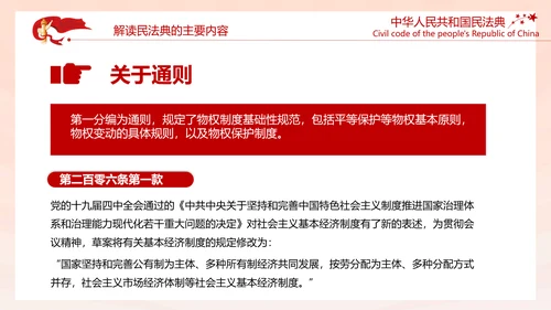 中国首部民法典解读PPT模板