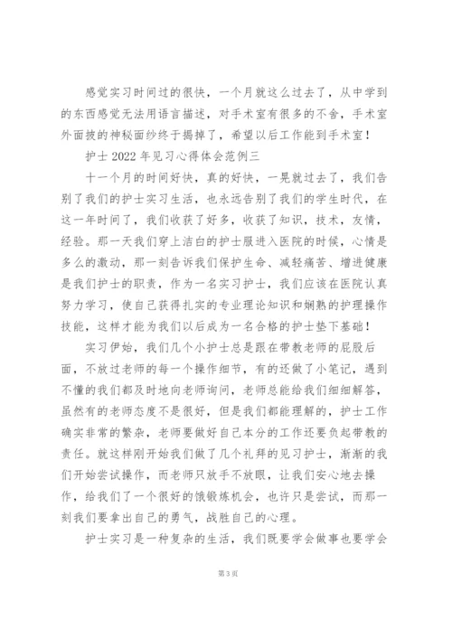 护士2022年见习心得体会范例3篇.docx