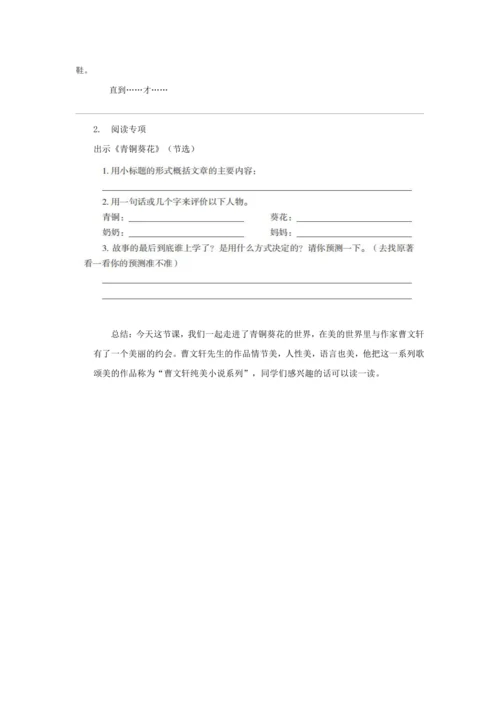 21《芦花鞋》 (教案) 