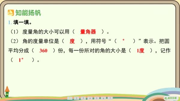 人教版数学四年级上册3.2 角的度量课件(共25张PPT)