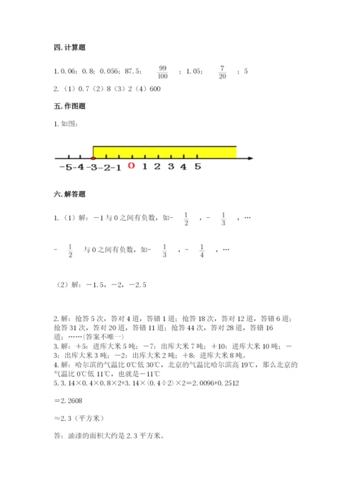 小学六年级下册数学期末卷及参考答案（典型题）.docx