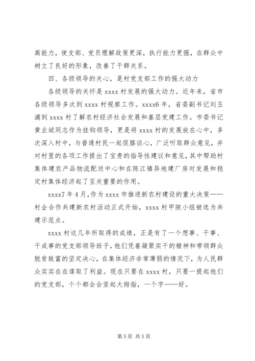 村党支部经验交流材料.docx