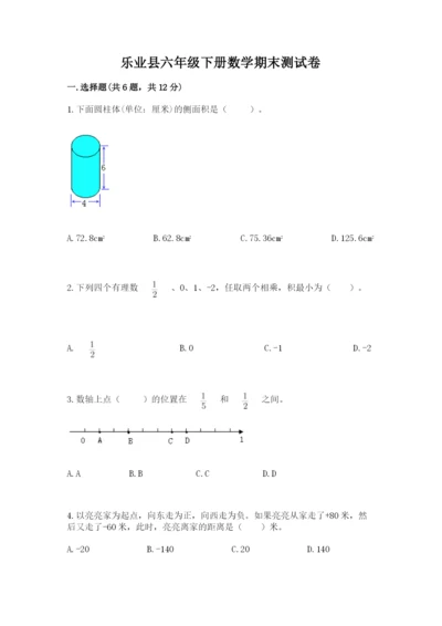 乐业县六年级下册数学期末测试卷带答案.docx