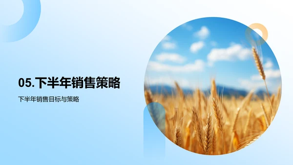 农产销售年中盘点