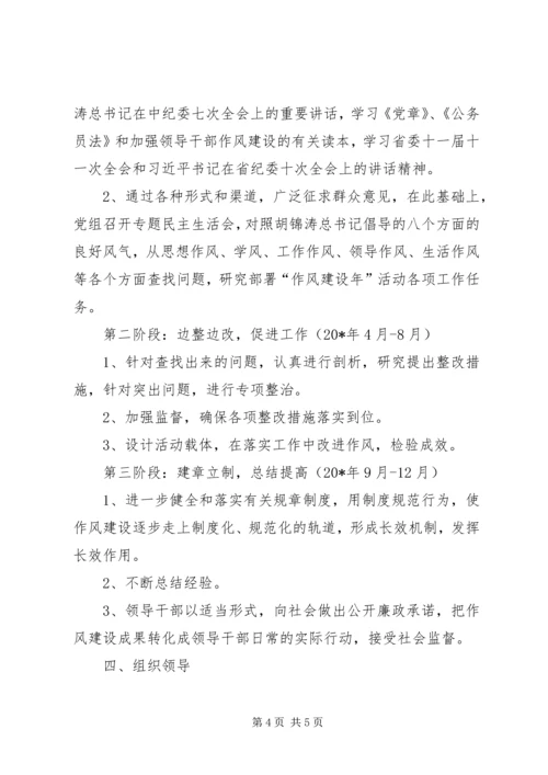 市残联开展“作风建设”工作计划.docx