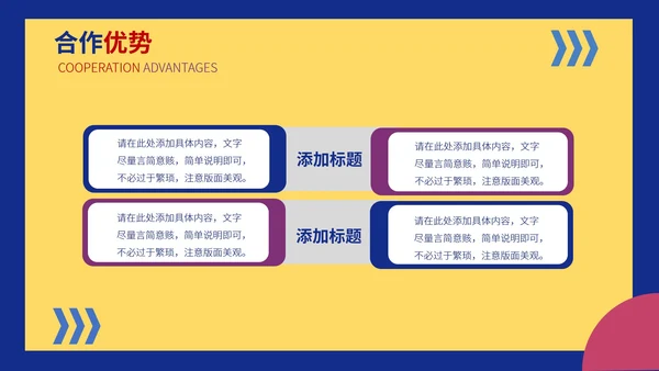 黄色卡通风公司品牌合作营销策划PPT模板