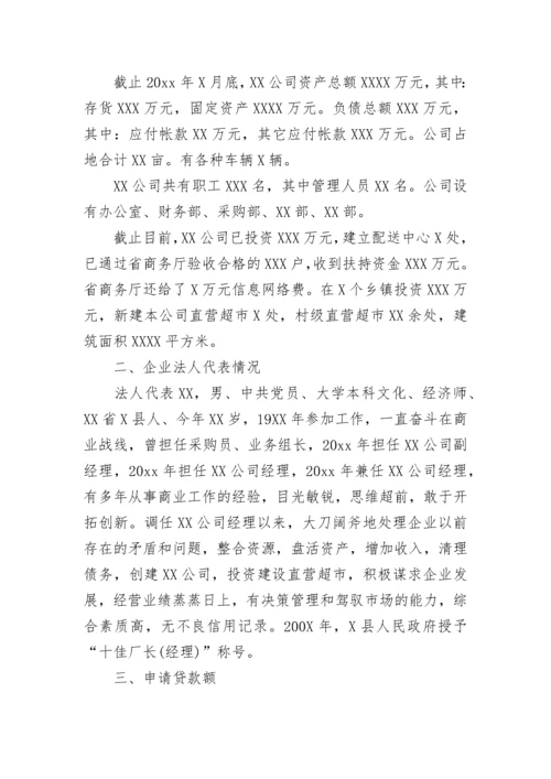 公司贷款申请书.docx