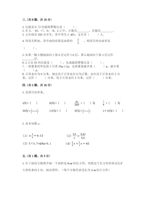 小学数学六年级下册竞赛试题精品【a卷】.docx