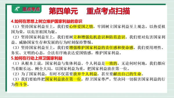 八上道法第四单元维护国家利益复习课件2024