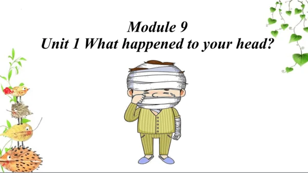 Module 9 Unit1 What happened to your head？  课件（共34