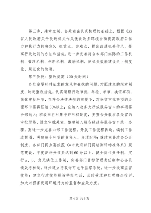 计生委机关效能建设活动方案.docx