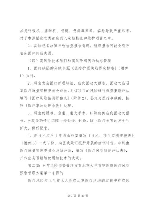 医疗风险预警管理方案.docx