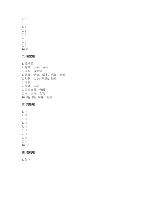 教科版一年级下册科学期末测试卷精品【黄金题型】.docx