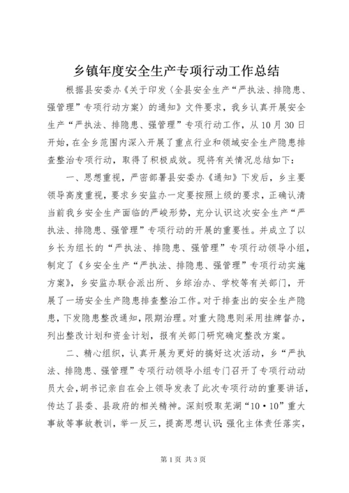 乡镇年度安全生产专项行动工作总结.docx