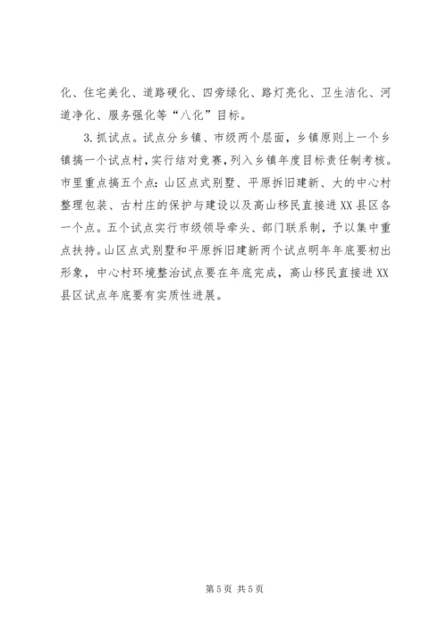 市长在考察新农村建设时的发言.docx