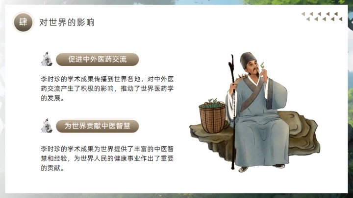 李时珍介绍中医药通用PPT模板