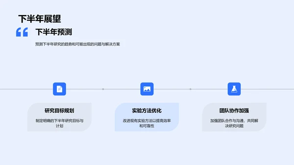 生物化学半年研究报告PPT模板