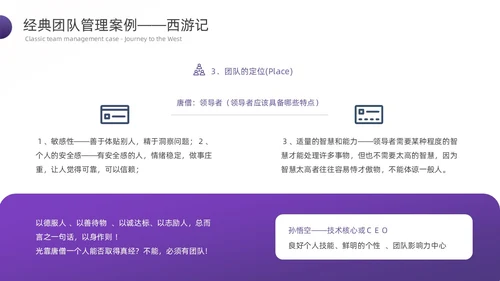 紫色渐变简约形状商务风管理心理学PPT模板