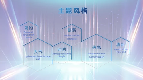 蓝色科技创新项目计划书商务动态PPT模板