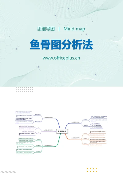 鱼骨图分析法知识分享思维导图