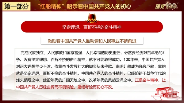 大力弘扬红船精神党史教学课件ppt模板