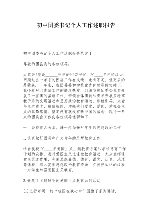 初中团委书记个人工作述职报告.docx