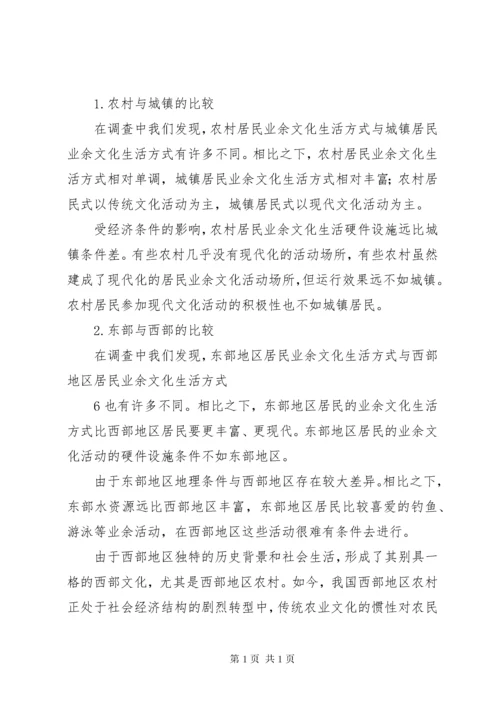 居民业余文化生活情况的调查 (3).docx