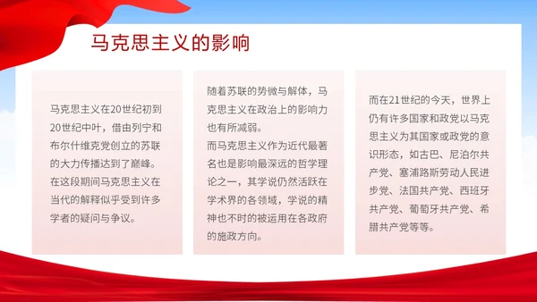 简约大气马克思诞辰纪念日纪念马克思诞辰205周年主题PPT