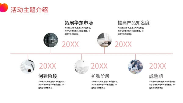 构建奢华时尚生活春季暖场活动通用PPT模板