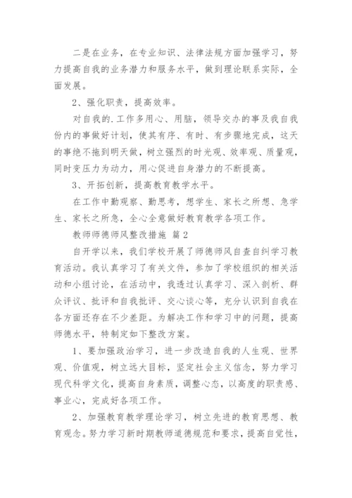 教师师德师风整改措施.docx