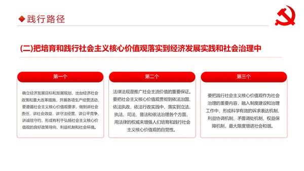 详细内容社会主义核心价值观PPT模板