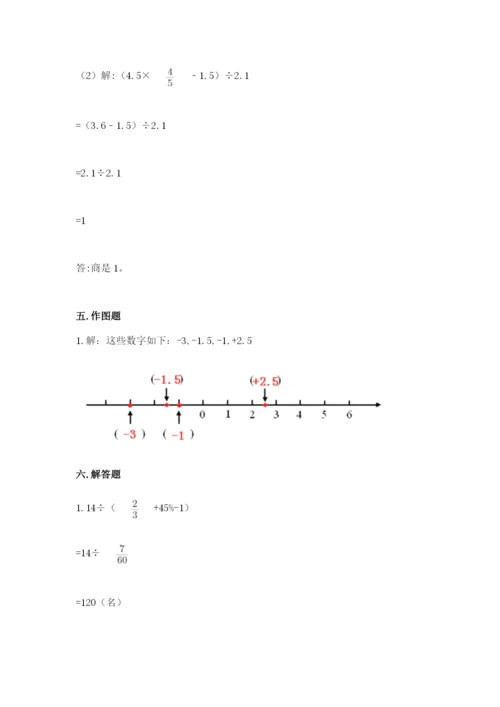 冀教版小升初数学模拟试卷带答案（b卷）.docx