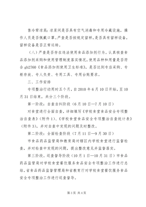 食品专项整治方案 (4).docx