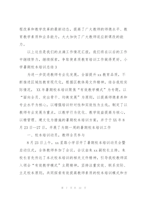 小学暑期校本培训总结(精选6篇).docx