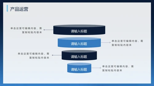 商务蓝色渐变创新创业PPT模板