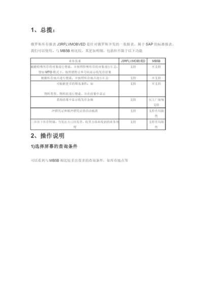 库存管理-历史库存和收发货SAP标准报表.docx