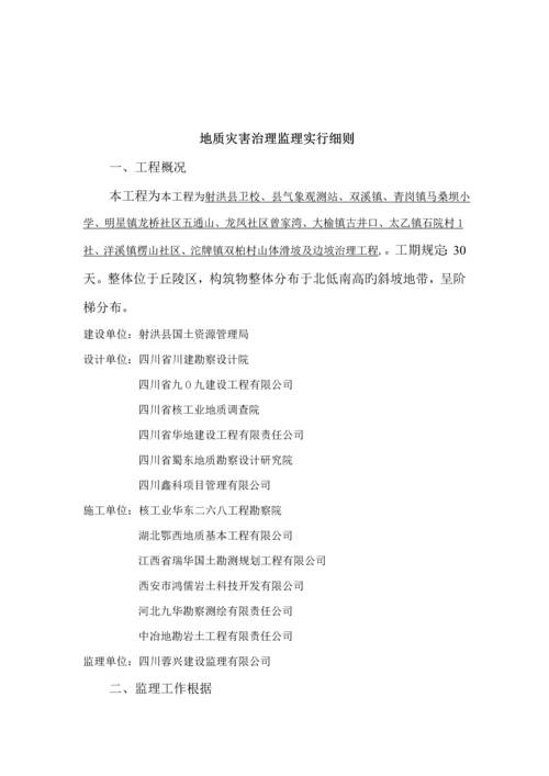 地质灾害治理监理实施标准细则.docx