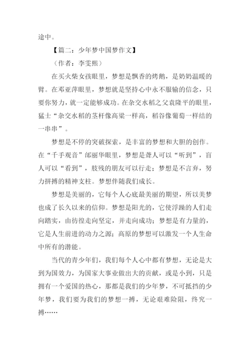 少年梦中国梦作文.docx