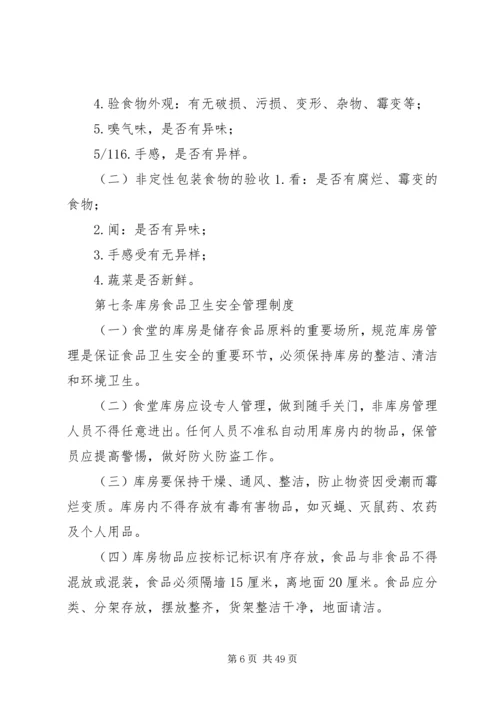 公司职工食堂食品卫生安全管理规定.docx
