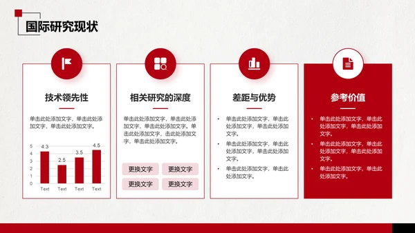 红色扁平风毕业论文设计开题报告通用PPT模板